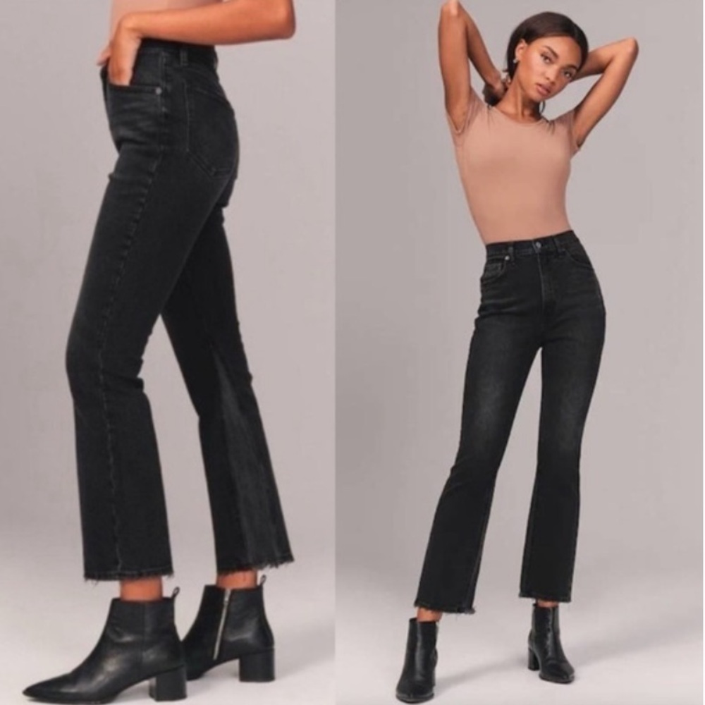 Abercrombie & Fitch Black Flare Jeans